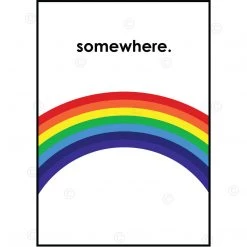 Typo-gra-phy SOMEWHERE - Contemporary Poster Print