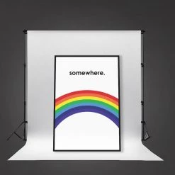 Typo-gra-phy SOMEWHERE - Contemporary Poster Print