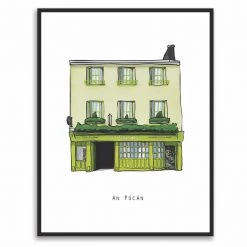 Cowfield Design AN PÚCÁN - Galway Pub Print - Made In Ireland Irish Pub Prints