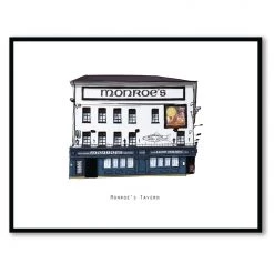 Cowfield Design MONROE’S TAVERN - Galway Pub Print - Made In Ireland Irish Pub Prints
