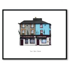 Cowfield Design The DEW DROP - Galway Pub Print - Made In Ireland Irish Pub Prints
