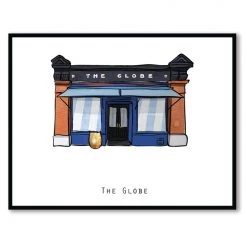 Cowfield Design Irish Pub Prints The GLOBE - Dublin Pub Print - Made In Ireland