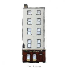 Cowfield Design Irish Pub Prints The GEORGE - Dublin Pub Print - Made In Ireland