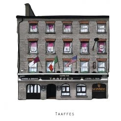 Cowfield Design Irish Pub Prints TAAFFES - Galway Pub Print - Made In Ireland