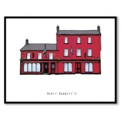 Cowfield Design MURTY RABBITT’S - Galway Pub Print - Made In Ireland