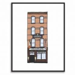 Cowfield Design FITZGERALDS BAR - Dublin Pub Print - Made In Ireland Irish Pub Prints