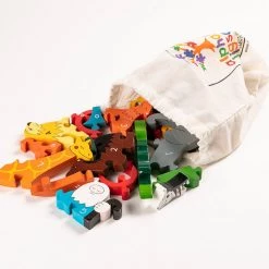 Wooden Jigsaw Puzzles NOAH'S ARK - Wooden Alphabet Jigsaw Puzzle