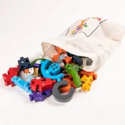 Wooden Jigsaw Puzzles BUS - Wooden Alphabet Jigsaw Puzzle