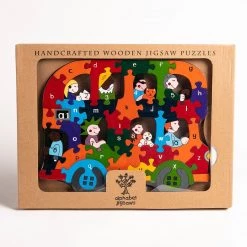 Wooden Jigsaw Puzzles BUS - Wooden Alphabet Jigsaw Puzzle