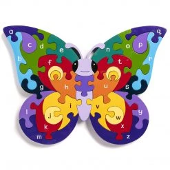 BUTTERFLY - Wooden Alphabet Jigsaw Puzzle