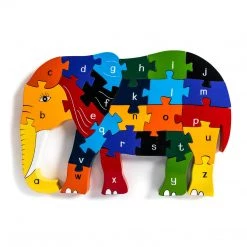 Wooden Jigsaw Puzzles ELEPHANT - Wooden Alphabet Jigsaw Puzzle