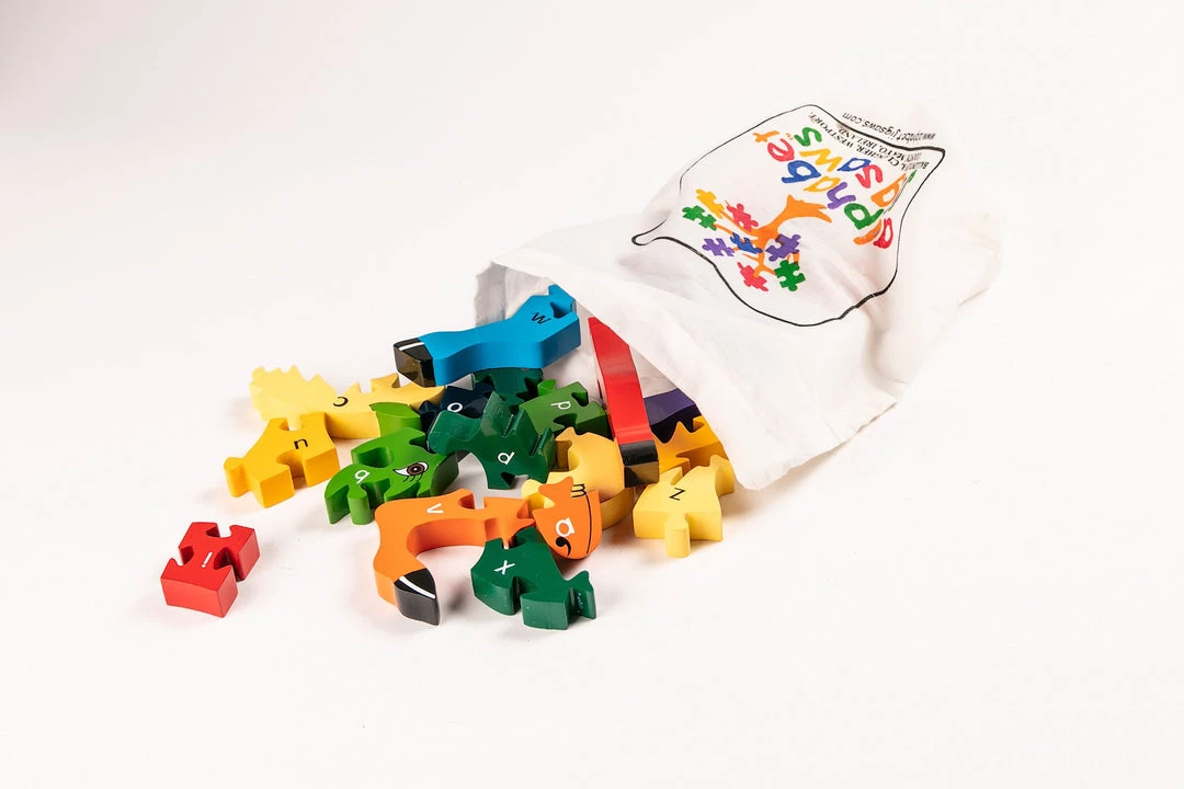 Wooden Jigsaw Puzzles HORSE - Wooden Alphabet Jigsaw Puzzle