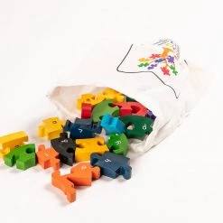 PIRATE SHIP - Wooden Alphabet Jigsaw Puzzle Wooden Jigsaw Puzzles