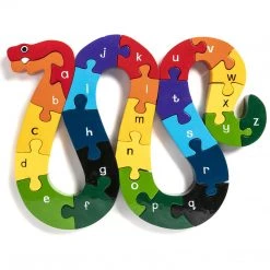 SNAKE - Wooden Alphabet Jigsaw Puzzle Wooden Jigsaw Puzzles