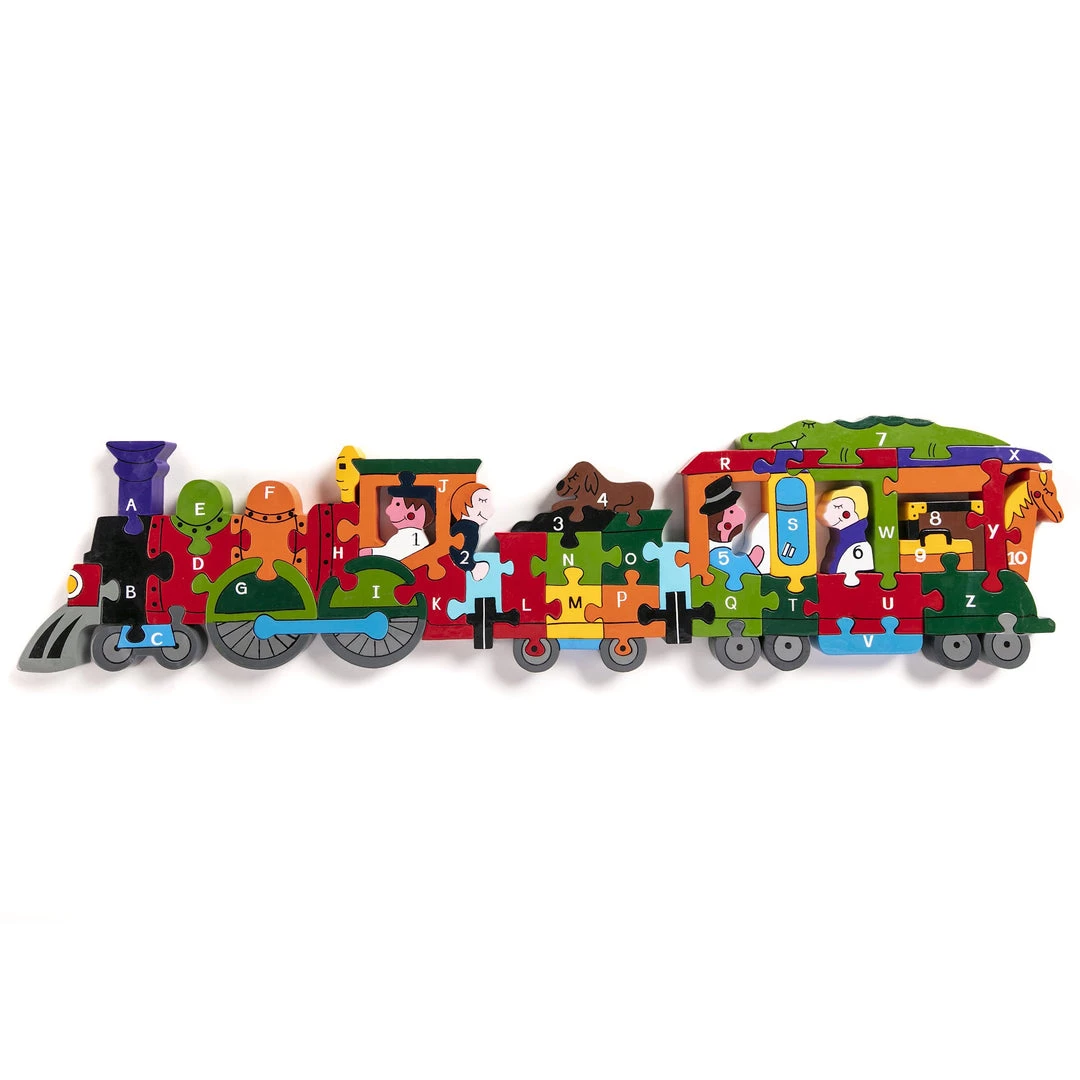 TRAIN - Wooden Alphabet Jigsaw Puzzle