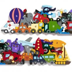 TRANSPORT - Wooden Alphabet Jigsaw Puzzle