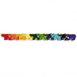 Alphabet Jigsaw COW ROW - Wooden Number Jigsaw Puzzle