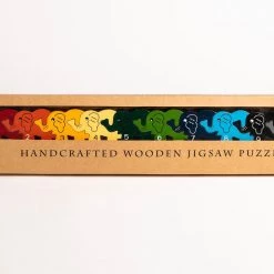 Alphabet Jigsaw ELEPHANT ROW - Wooden Number Jigsaw Puzzle Wooden Jigsaw Puzzles