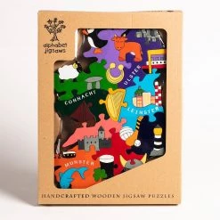 Alphabet Jigsaw IRELAND PROVINCES - Wooden Jigsaw Puzzle Wooden Jigsaw Puzzles