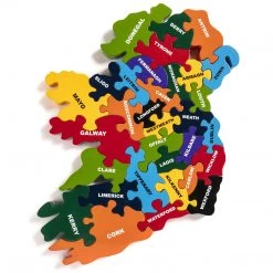Alphabet Jigsaw MAP OF IRELAND - Wooden Jigsaw Puzzle