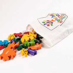 Alphabet Jigsaw Wooden Jigsaw Puzzles MAP OF THE USA - Wooden Jigsaw Puzzle