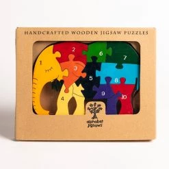 Alphabet Jigsaw ELEPHANT - Wooden Number Jigsaw Puzzle