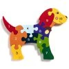 Alphabet Jigsaw DOG - Wooden Number Jigsaw Puzzle Wooden Jigsaw Puzzles
