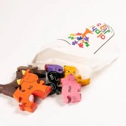 Alphabet Jigsaw FISH - Wooden Number Jigsaw Puzzle