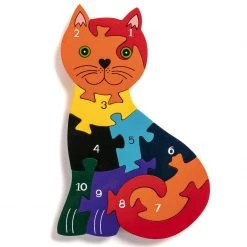 Alphabet Jigsaw Wooden Jigsaw Puzzles CAT - Wooden Number Jigsaw Puzzle