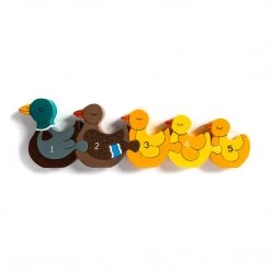 Alphabet Jigsaw DUCK ROW - Wooden Number Jigsaw Puzzle