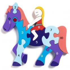 Alphabet Jigsaw HORSE - Wooden Number Jigsaw Puzzle