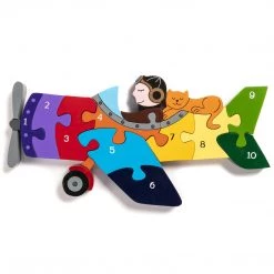 Alphabet Jigsaw Wooden Jigsaw Puzzles PLANE - Wooden Number Jigsaw Puzzle