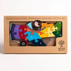 Alphabet Jigsaw Wooden Jigsaw Puzzles PLANE - Wooden Number Jigsaw Puzzle