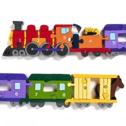 Alphabet Jigsaw Wooden Jigsaw Puzzles TRAIN - Wooden Number Jigsaw Puzzle
