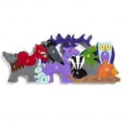 Alphabet Jigsaw Wooden Jigsaw Puzzles WOODLAND - Wooden Number Jigsaw Puzzle