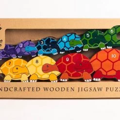 Alphabet Jigsaw TORTOISE ROW - Wooden Number Jigsaw Puzzle Wooden Jigsaw Puzzles