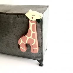 Alphabet Jigsaw GIRAFFE - Wooden Animal Magnet Animal Magnets