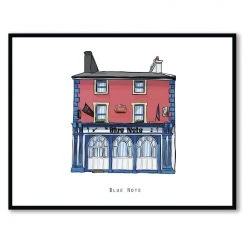 Cowfield Design BLUE NOTE - Galway Pub Print - Made In Ireland