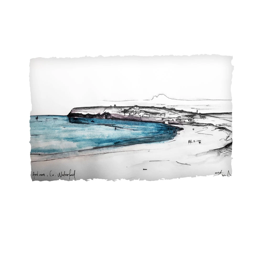 Stephen Farnan Studio Places ARDMORE - (C) Mile Long Sandy Beach County Waterford By Stephen Farnan