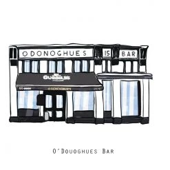 Cowfield Design O’DONOGHUES BAR - Dublin Pub Print - Made In Ireland