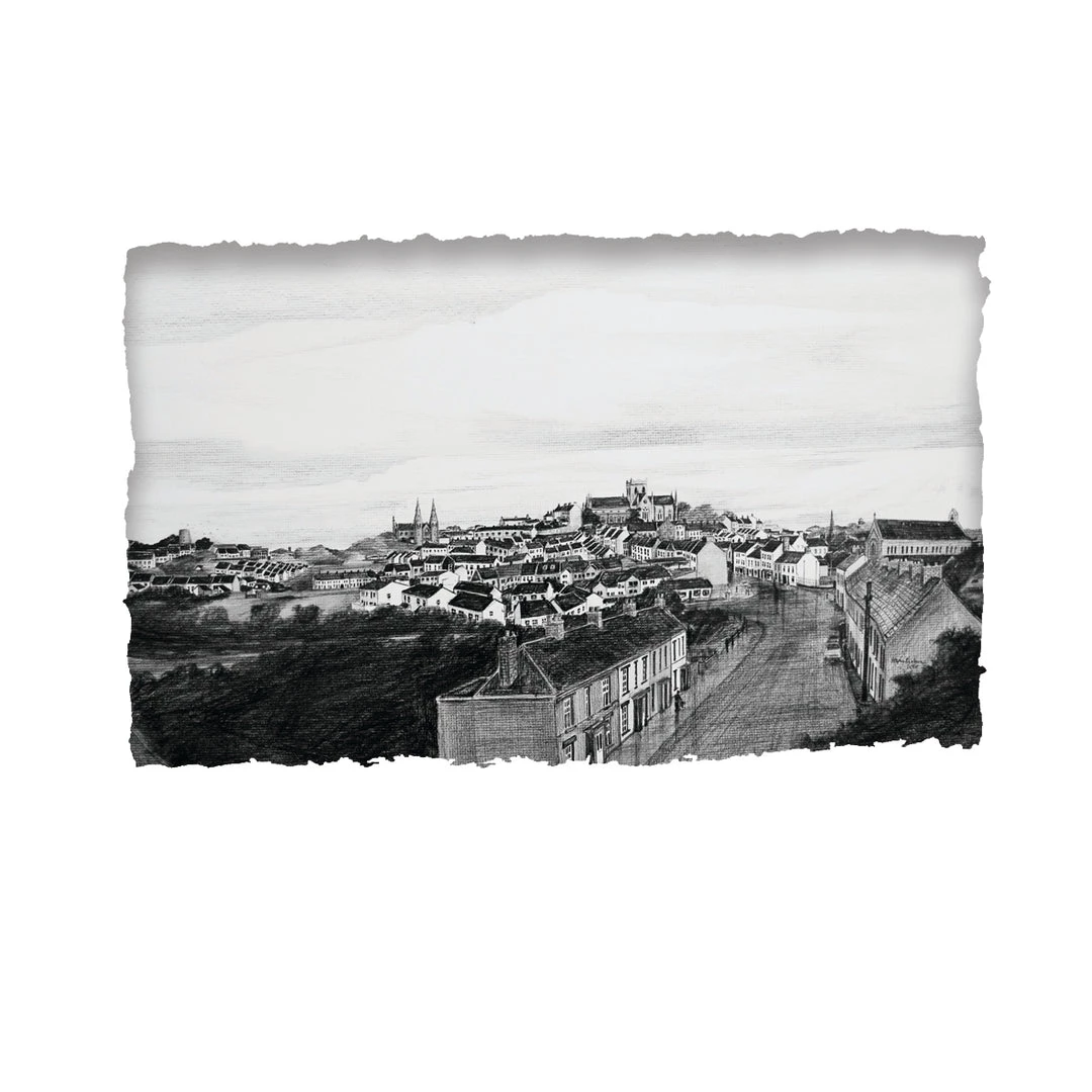 Stephen Farnan Studio ARMAGH FROM LOWER IRISH STREET - County Armagh By Stephen Farnan Places