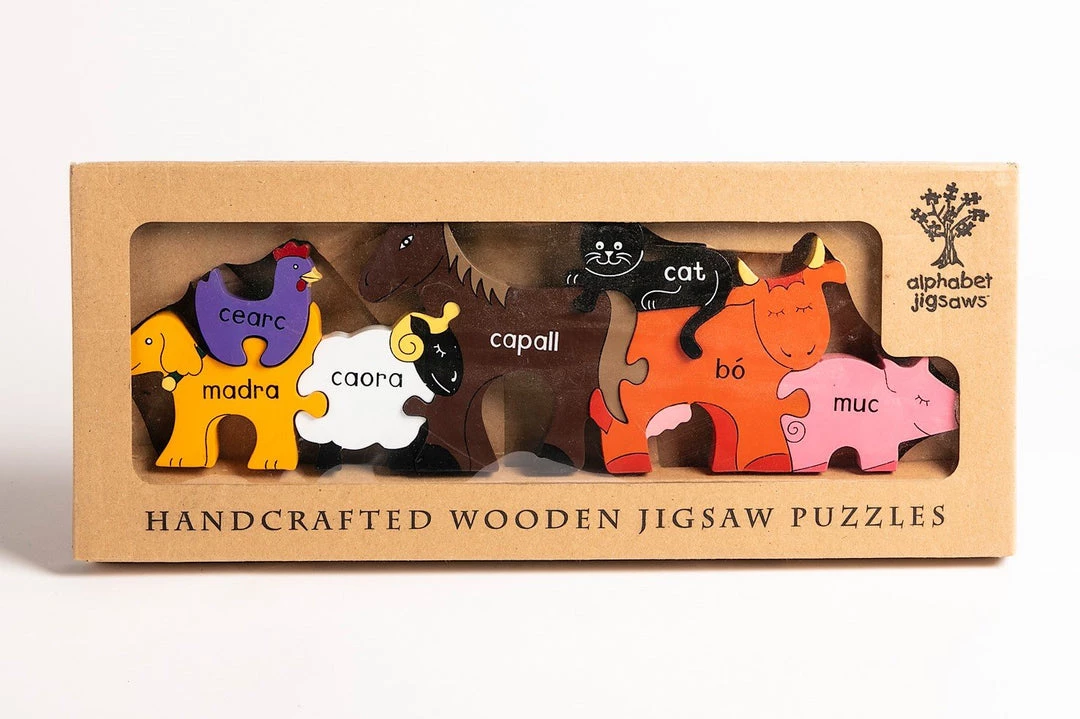 Alphabet Jigsaw Wooden Jigsaw Puzzles IRISH FARM - Wooden Jigsaw Puzzle
