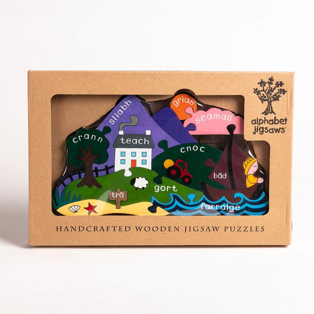 Alphabet Jigsaw IRISH SCENE - Wooden Jigsaw Puzzle
