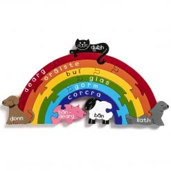 Alphabet Jigsaw IRISH RAINBOW - Wooden Jigsaw Puzzle Wooden Jigsaw Puzzles