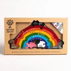 Alphabet Jigsaw IRISH RAINBOW - Wooden Jigsaw Puzzle Wooden Jigsaw Puzzles