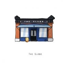 Cowfield Design Irish Pub Prints The GLOBE - Dublin Pub Print - Made In Ireland