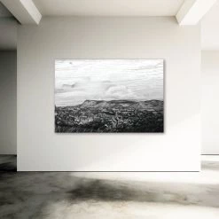 Stephen Farnan Studio BENBULBEN OVERLOOKING SLIGO - Mountain Large Rock Formation Town County Sligo Stephen Farnan Places