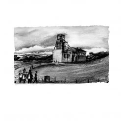 Stephen Farnan Studio Places BARNSLEY PITHEAD - Iconic Scene Of Miners Leaving The Barnsley Colliery By Stephen Farnan