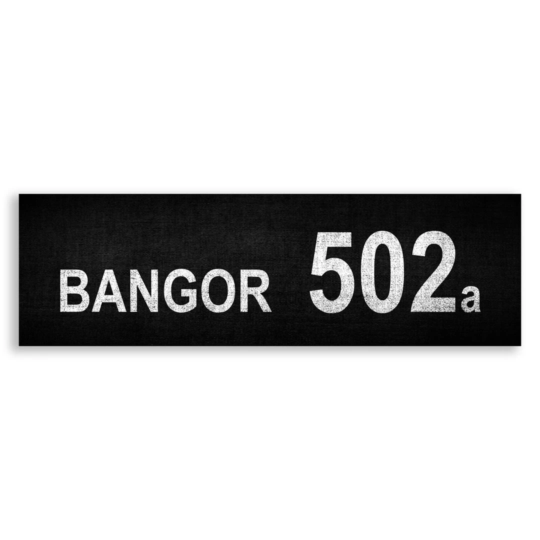Belfast Canvas Co. Canvas Bus Signs BANGOR 502a
