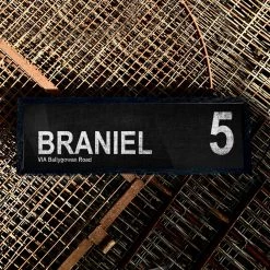 Belfast Canvas Co. Canvas Bus Signs BRANIEL / VIA Ballygowan Road 5